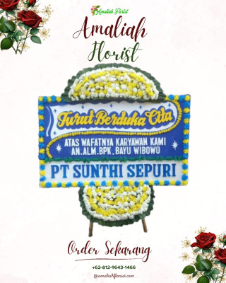 Papan Bunga Duka di Sango