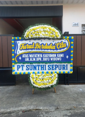 Papan Bunga Duka di Sango
