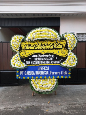 Papan Bunga Duka di Sango